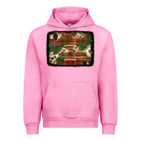 Fuchsia Pink christmas buffalo plaid cowhide background Urban Hoodie - Jasminsmagicworld