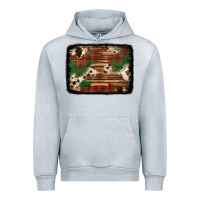 Heather Grey christmas buffalo plaid cowhide background Urban Hoodie - Jasminsmagicworld