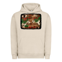 Pigment French Oak christmas buffalo plaid cowhide background Urban Hoodie - Jasminsmagicworld