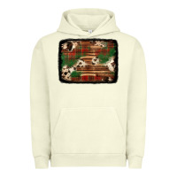 Pigment Pistachio christmas buffalo plaid cowhide background Urban Hoodie - Jasminsmagicworld