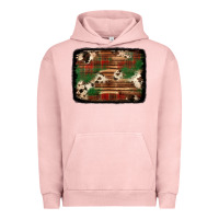 Pigment Salmon christmas buffalo plaid cowhide background Urban Hoodie - Jasminsmagicworld