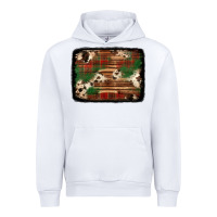 White christmas buffalo plaid cowhide background Urban Hoodie - Jasminsmagicworld