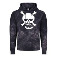Cloud Black skull crossbones Vintage Hoodie - linhVisuals
