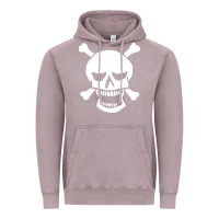 Vintage Zinc skull crossbones Vintage Hoodie - linhVisuals