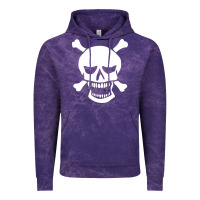 Cloud Purple skull crossbones Vintage Hoodie - linhVisuals