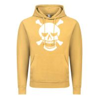 Vintage Mustard skull crossbones Vintage Hoodie - linhVisuals