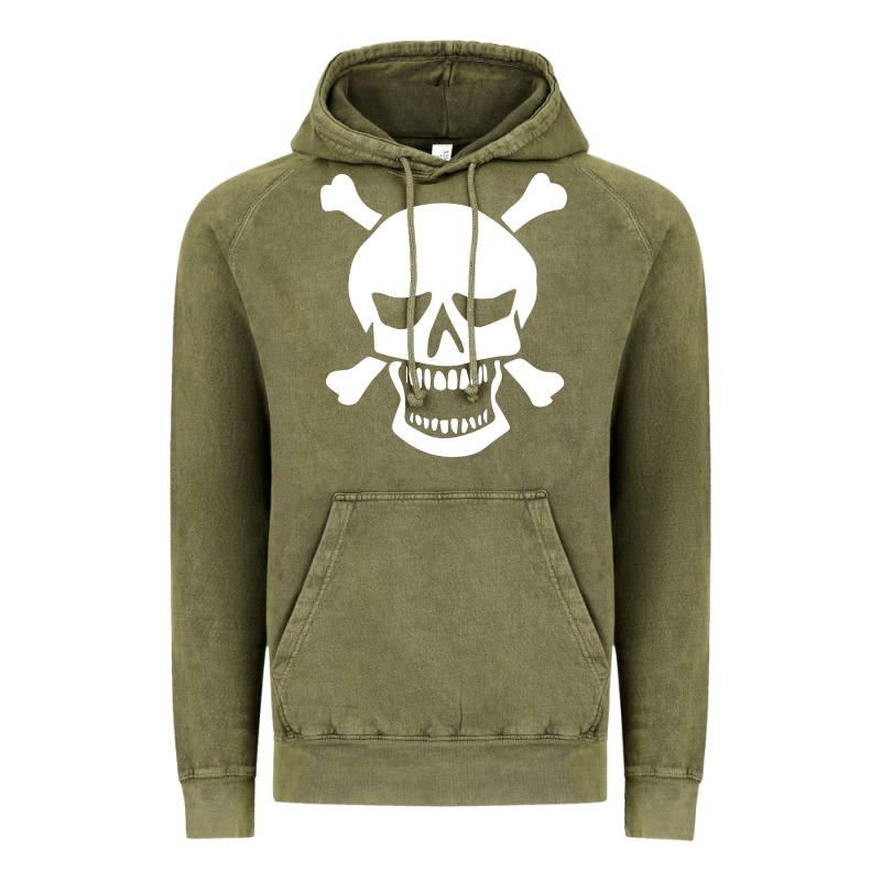 Skull Crossbones Vintage Hoodie by linhVisuals | Teevron