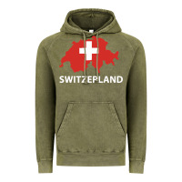 Vintage Olive switzerland Vintage Hoodie - linhVisuals