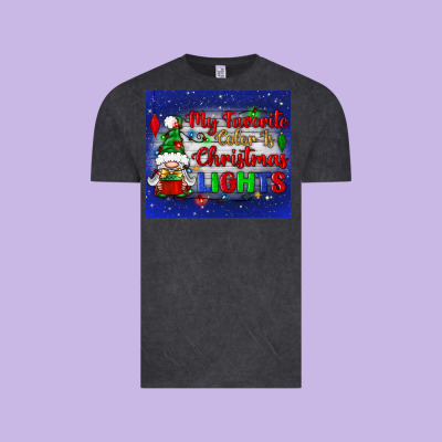 My Favorite Color Is Christmas Lights Vintage Tee Designed By Bundleandbundleshop