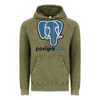 Vintage Olive Postgresql Vintage Hoodie - linhVisuals