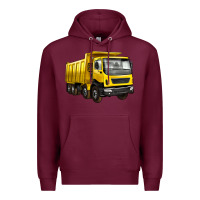 Burgundy dump truck Premium Hoodie - Artiststas