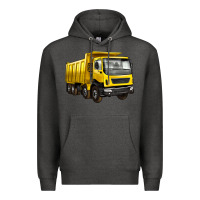 Charcoal Heather dump truck Premium Hoodie - Artiststas