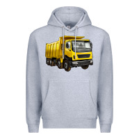 Heather Grey dump truck Premium Hoodie - Artiststas