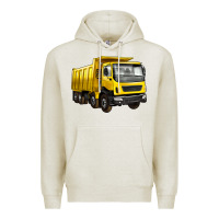 Oatmeal Heather dump truck Premium Hoodie - Artiststas