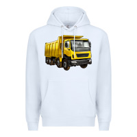 White dump truck Premium Hoodie - Artiststas