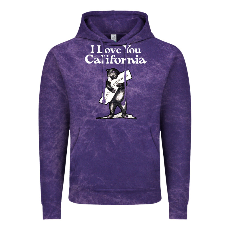 I Love You California Bear State Hug Vintage Hoodie by linhVisuals | Teevron