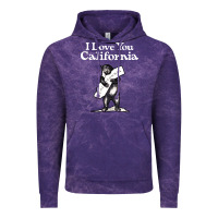 Cloud Purple i love you california bear state hug Vintage Hoodie - linhVisuals