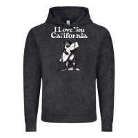 Vintage Black i love you california bear state hug Vintage Hoodie - linhVisuals
