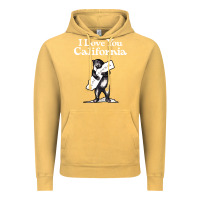 Vintage Mustard i love you california bear state hug Vintage Hoodie - linhVisuals