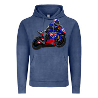Vintage Denim Superbike Toprak Razgatlıoğlu Vintage Hoodie - linhVisuals