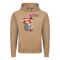 Vintage Coffee strawberry shortcake and cat Vintage Hoodie - linhVisuals