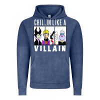 Vintage Denim chillin like a villain Vintage Hoodie - linhVisuals