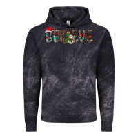 Cloud Black Believe Christmas Vintage Hoodie - CowhideDigitalArt