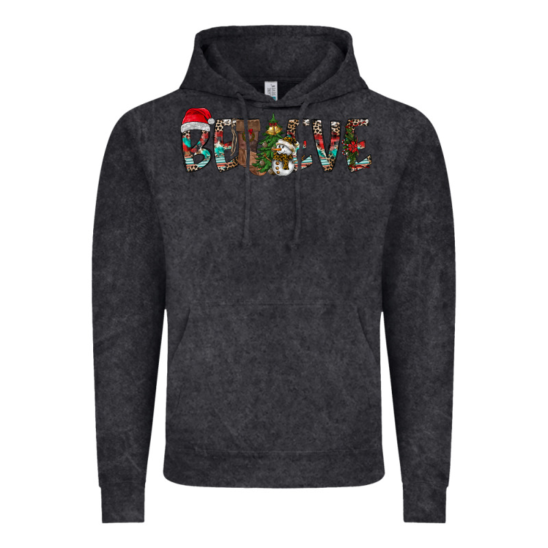 Believe Christmas Vintage Hoodie by CowhideDigitalArt | Teevron
