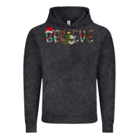 Vintage Black Believe Christmas Vintage Hoodie - CowhideDigitalArt