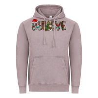Vintage Zinc Believe Christmas Vintage Hoodie - CowhideDigitalArt