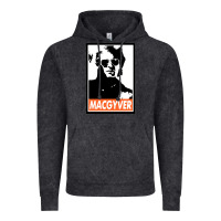 Vintage Black macgyver Vintage Hoodie - linhVisuals