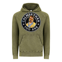 Vintage Olive calmer than you are Vintage Hoodie - linhVisuals