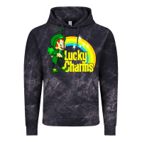 Cloud Black luv lucky charms Vintage Hoodie - linhVisuals