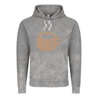 Cloud Rock pixel coffee Vintage Hoodie - linhVisuals