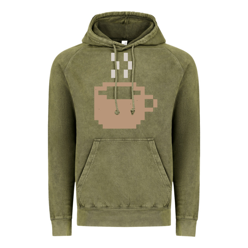 Pixel Coffee Vintage Hoodie by linhVisuals | Teevron