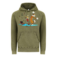 Vintage Olive calvin music Vintage Hoodie - linhVisuals