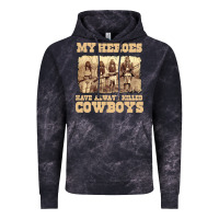 Cloud Black my heroes have always killed cowboys retro Vintage Hoodie - linhVisuals