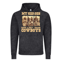 Vintage Black my heroes have always killed cowboys retro Vintage Hoodie - linhVisuals