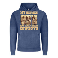 Vintage Denim my heroes have always killed cowboys retro Vintage Hoodie - linhVisuals
