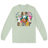 Matcha Happy Easter Long Sleeve Tee - CowhideDigitalArt