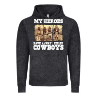 Vintage Black my heroes have always killed cowboys retro Vintage Hoodie - linhVisuals