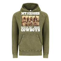Vintage Olive my heroes have always killed cowboys retro Vintage Hoodie - linhVisuals