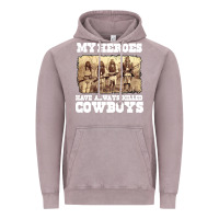 Vintage Zinc my heroes have always killed cowboys retro Vintage Hoodie - linhVisuals