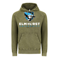 Vintage Olive elmhurst university Vintage Hoodie - linhVisuals