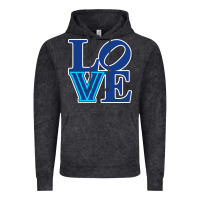 Vintage Black villanova love Vintage Hoodie - linhVisuals