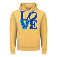 Vintage Mustard villanova love Vintage Hoodie - linhVisuals