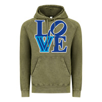 Vintage Olive villanova love Vintage Hoodie - linhVisuals