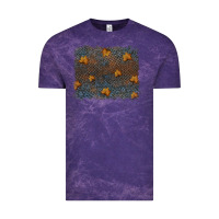 Cloud Purple tooled leather fall background Vintage Tee - RanaPortraitStore