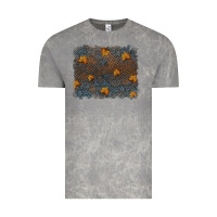 Cloud Rock tooled leather fall background Vintage Tee - RanaPortraitStore
