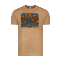 Vintage Camel tooled leather fall background Vintage Tee - RanaPortraitStore